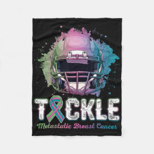 Tackle Metastatic Breast Cancer Awareness Day Foot Fleece Blanket