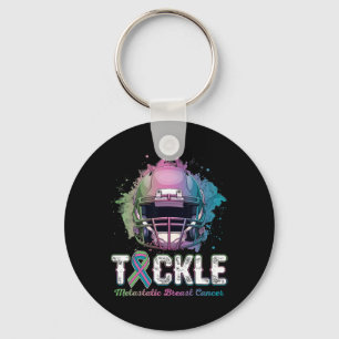 Tackle Metastatic Breast Cancer Awareness Day Foot Keychain