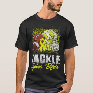 Tackle Spina Bifida Football Ball Helmet Yellow Ri T-Shirt