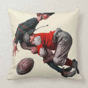 Tackled Throw Pillow