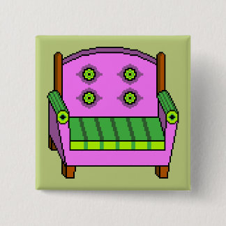 Tacky Armchair 2 Inch Square Button