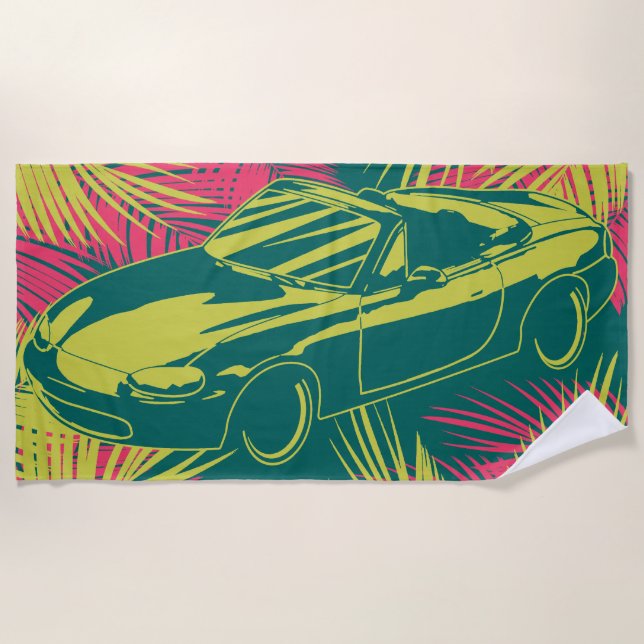 Tacky NB Miata Beach Towel (Front)