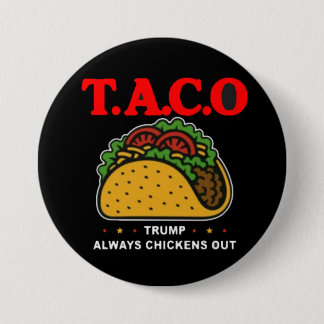 TACO 3 INCH ROUND BUTTON