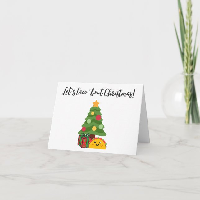Taco 'à propos de la carte de voeux de Noël (Devant)