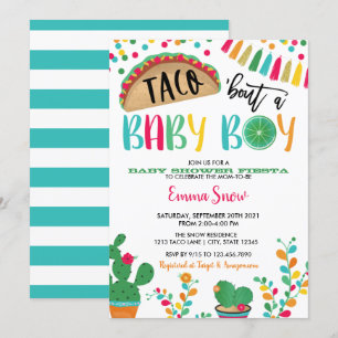 Taco à propos d'une invitation à la douche pour bé