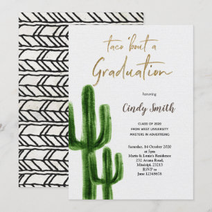 Taco à propos d'une invitation de Graduation Party