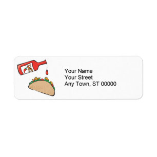 taco avec sauce chaude