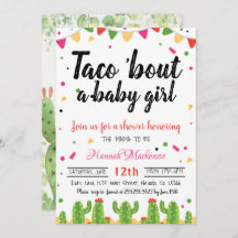 Taco baby shower invitation taco à propos d'une pe