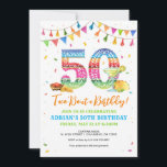 Taco Bout a 50th Birthday Invitation<br><div class="desc">Taco 'Bout a fun 50th birthday celebration! Invite guests to a colourful 50th fiesta to celebrate the birthday gal or guy! This digital invitation features a custom papel picado number 50 and accents of colourful fiesta decor that will inspire decorations for the party!</div>