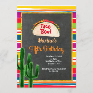 Taco 'Bout A Baby Fiesta Invitation Anniversaire