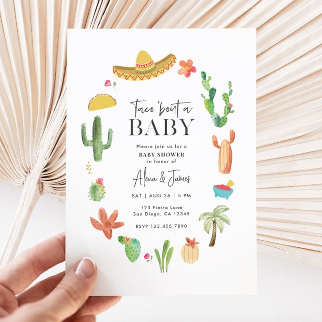 Taco Bout a Baby Invitation (Taco 'bout a baby invitation)