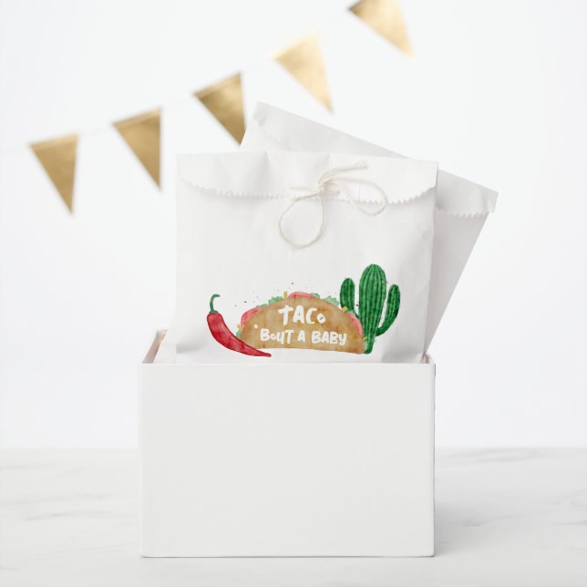 Taco 'Bout a Baby Shower Fiesta Personalized  Favour Bag (Party)