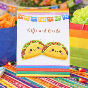Taco bout a Baby Twins Shower Pedestal Sign