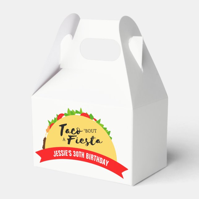 Taco 'Bout A Fiesta Favor Box (Front Side)