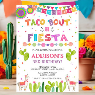 Taco Bout a Fiesta Invitation   Birthday Invite
