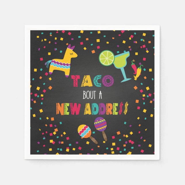 Taco Bout a New Address Napkin (Front)