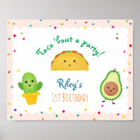Taco Bout A Party | Fiesta Themed Birthday Sign