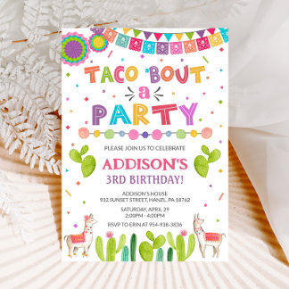 Taco 'bout a party invitation