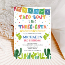 Taco bout a three esta invitation