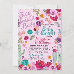Taco Bout Amour Baby shower Invitation