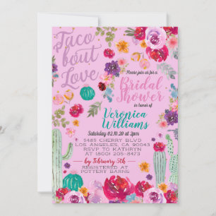 Taco Bout Amour Nuptiale Douche Invitation