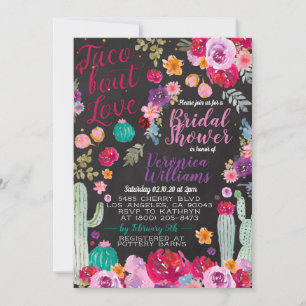 Taco Bout Amour Nuptiale Douche Invitation