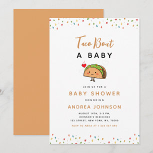 Taco Bout Baby Fiesta Groovy Retro Baby Shower Invitation