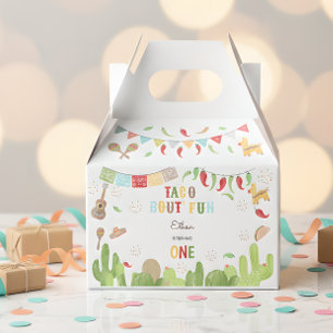Taco bout' fun fiesta mexican first birthday favor box