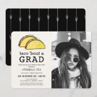 Taco Bout GRAD Photo Black Drive-by Graduation