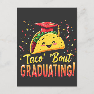 Taco 'Bout Graduating Graduation Cinco De Mayo  Announcement Postcard