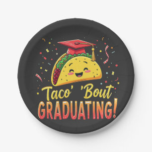 Taco 'Bout Graduating Graduation Cinco De Mayo  Paper Plate
