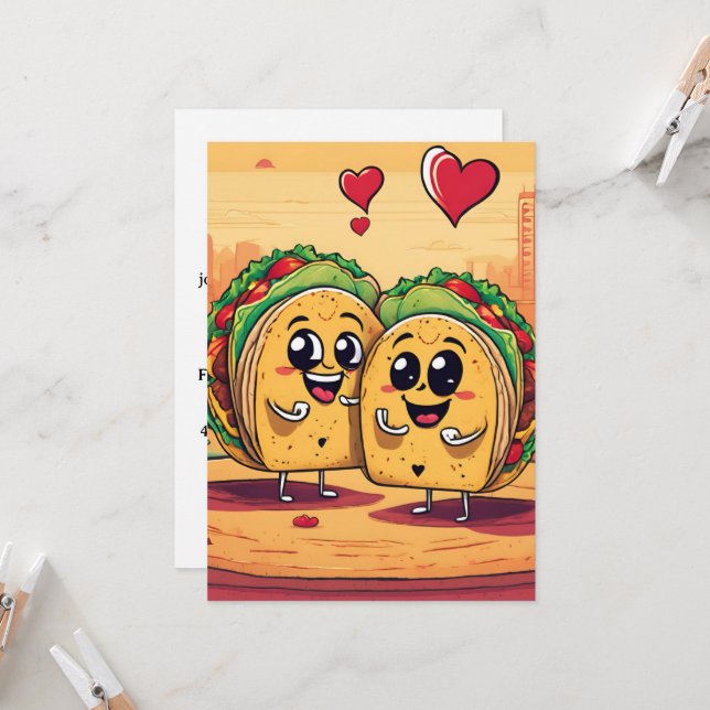 taco bout invitation à l'amour (Devant/Arrière en situation)