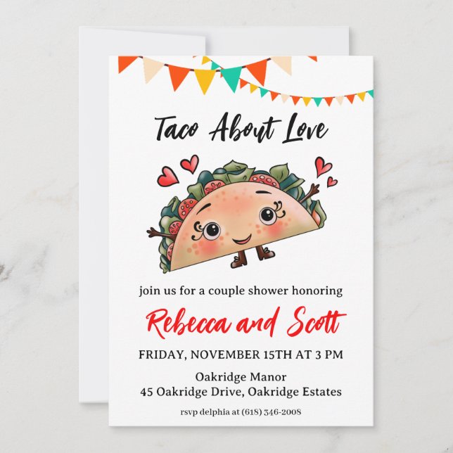 taco bout invitation à l'amour (Devant)