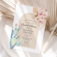 TACO 'BOUT LOVE Boho cactus Invitation rustique