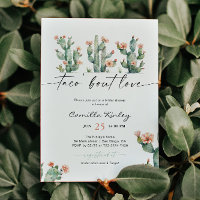 Taco 'Bout Love Cactus Floral Bridal Shower