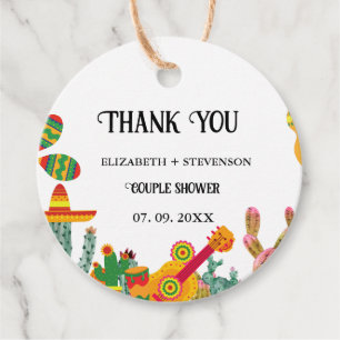 Taco bout love couple shower thank you favour tags