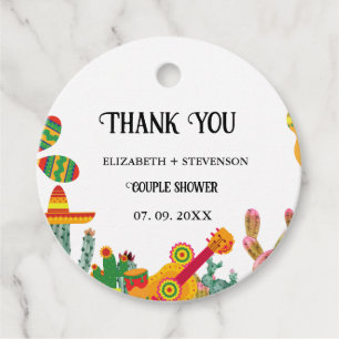 Taco bout love couple shower thank you favour tags