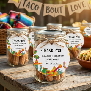 Taco bout love couple shower thank you favour tags