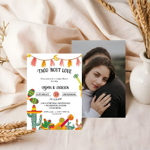 Taco 'Bout Love  Couples Shower Cactus Invitation