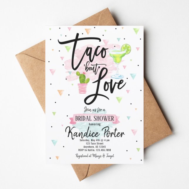 Taco Bout Love Fête des mariées Fiesta Invitation (Créateur téléchargé)