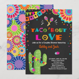 Taco Bout Love Fiesta Couples invitation douche