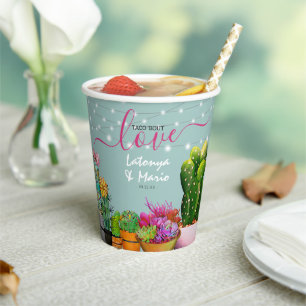 Taco 'bout Love Fiesta Couples Shower Paper Cups