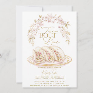 Taco Bout Love Floral Bridal Shower Fiesta Invitation