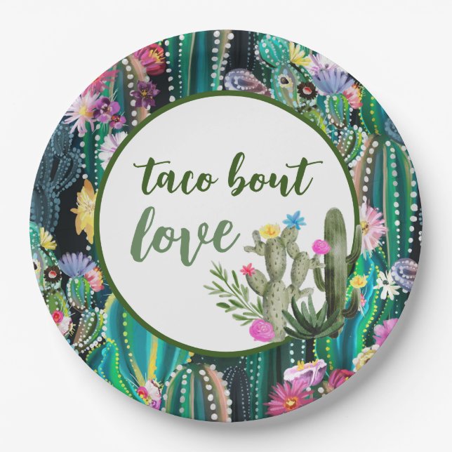 Taco bout Love I Plate (Front)