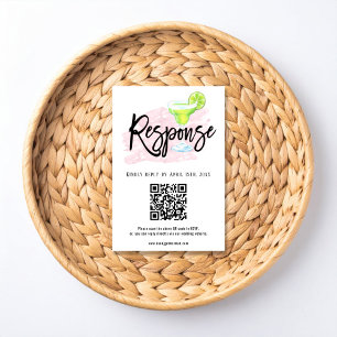 Taco Bout Love Wedding RSVP Card with QR Code