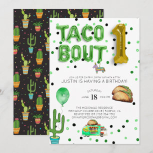 Taco Bout One Invitation à l'anniversaire