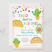 Taco bout the big one - fiesta theme birthday