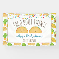 Taco Bout Twins Bienvenue Bannière Colorée & Migno