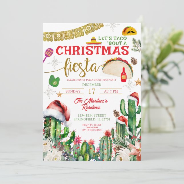 Taco Bout une invitation à la fête de Noël (Debout devant)