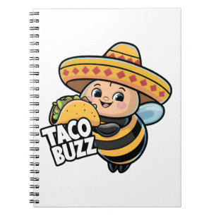 Taco Buzz Bumble Bee Notebook